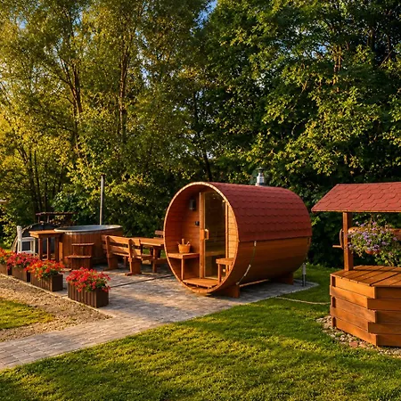 Caloroczny Z Bali Na Mazurach Z Balia Ogrodowa, Sauna - 6 Osobowy 10 Km Od Gizycka 30 Km Od Mikolajek